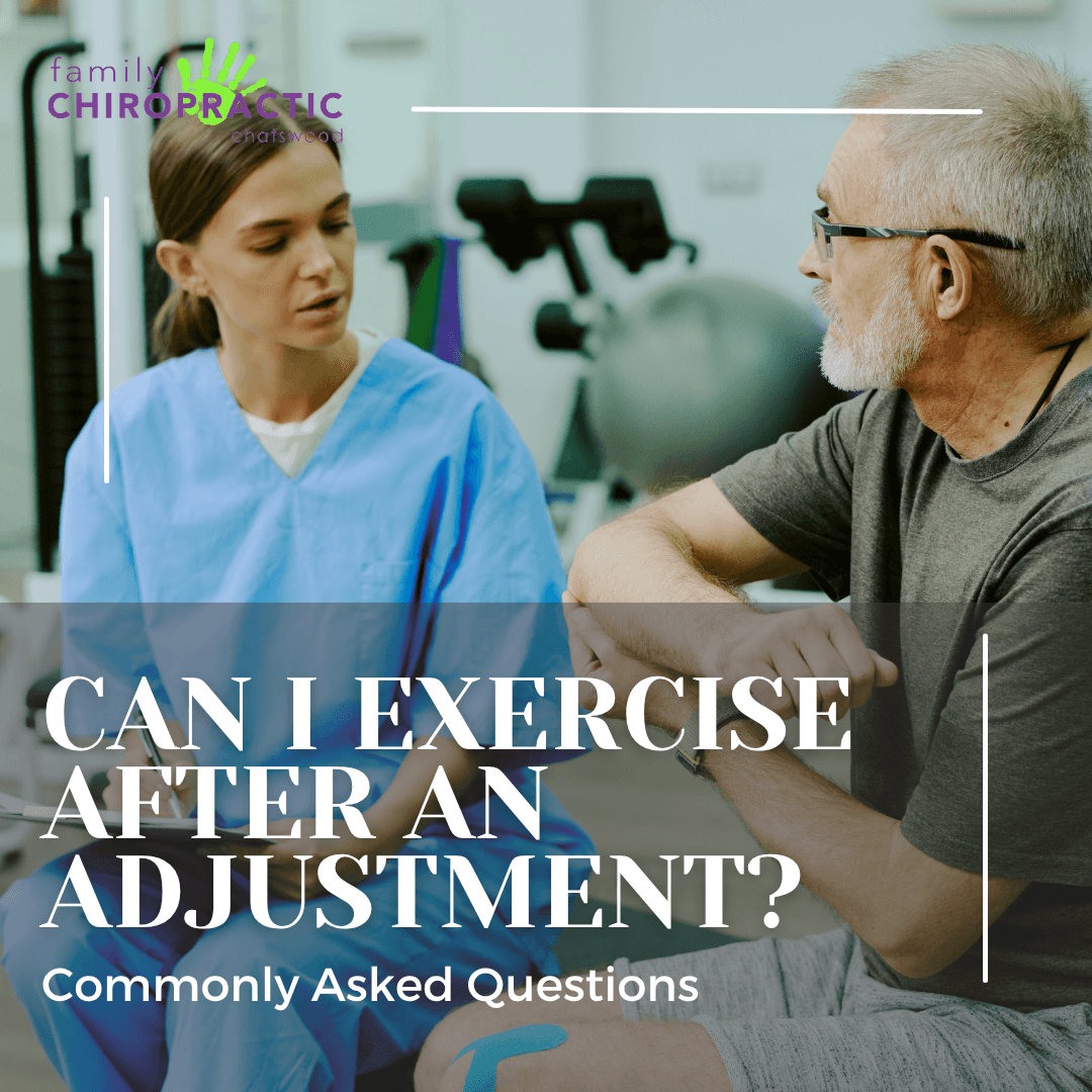 Q Exercise After Adjustment chatswood chiropractor can I exercise after an adjustment